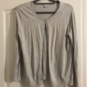 Gray cardigan